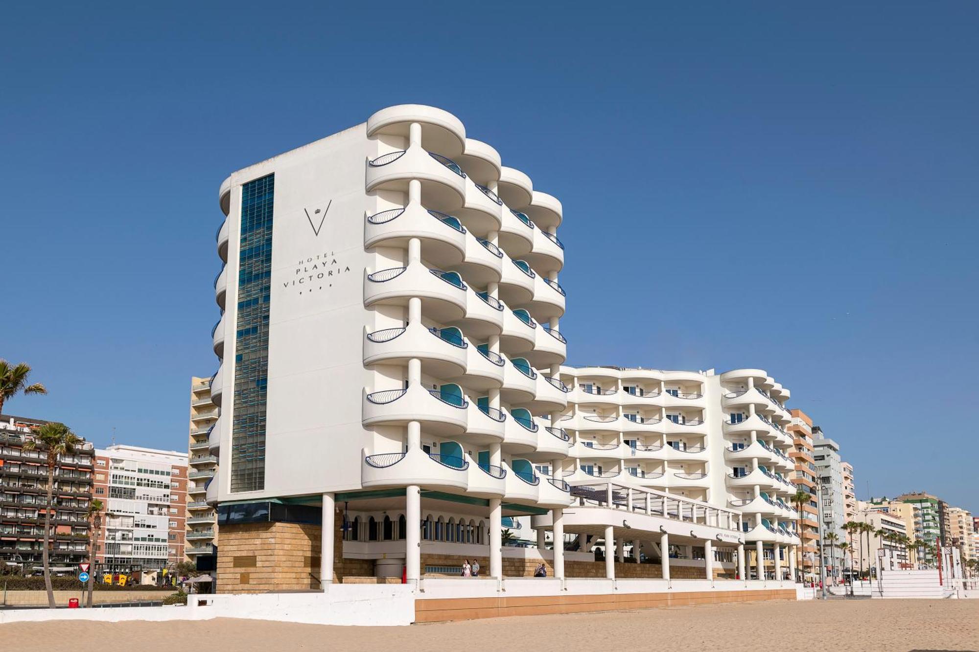 Hotel Playa Victoria Cadiz Bagian luar foto